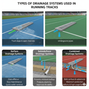 Types of Drainage Systems Used in Running Tracks