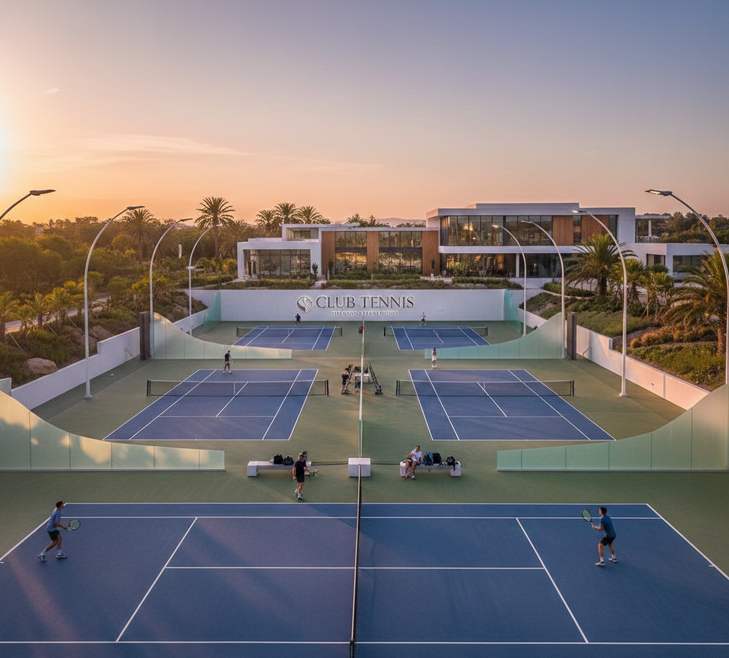 Club Tennis Court Design