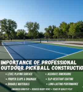 Importance of Professional Outdoor Pickleball Court Construction