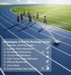 Advantages of Full PU Running Tracks