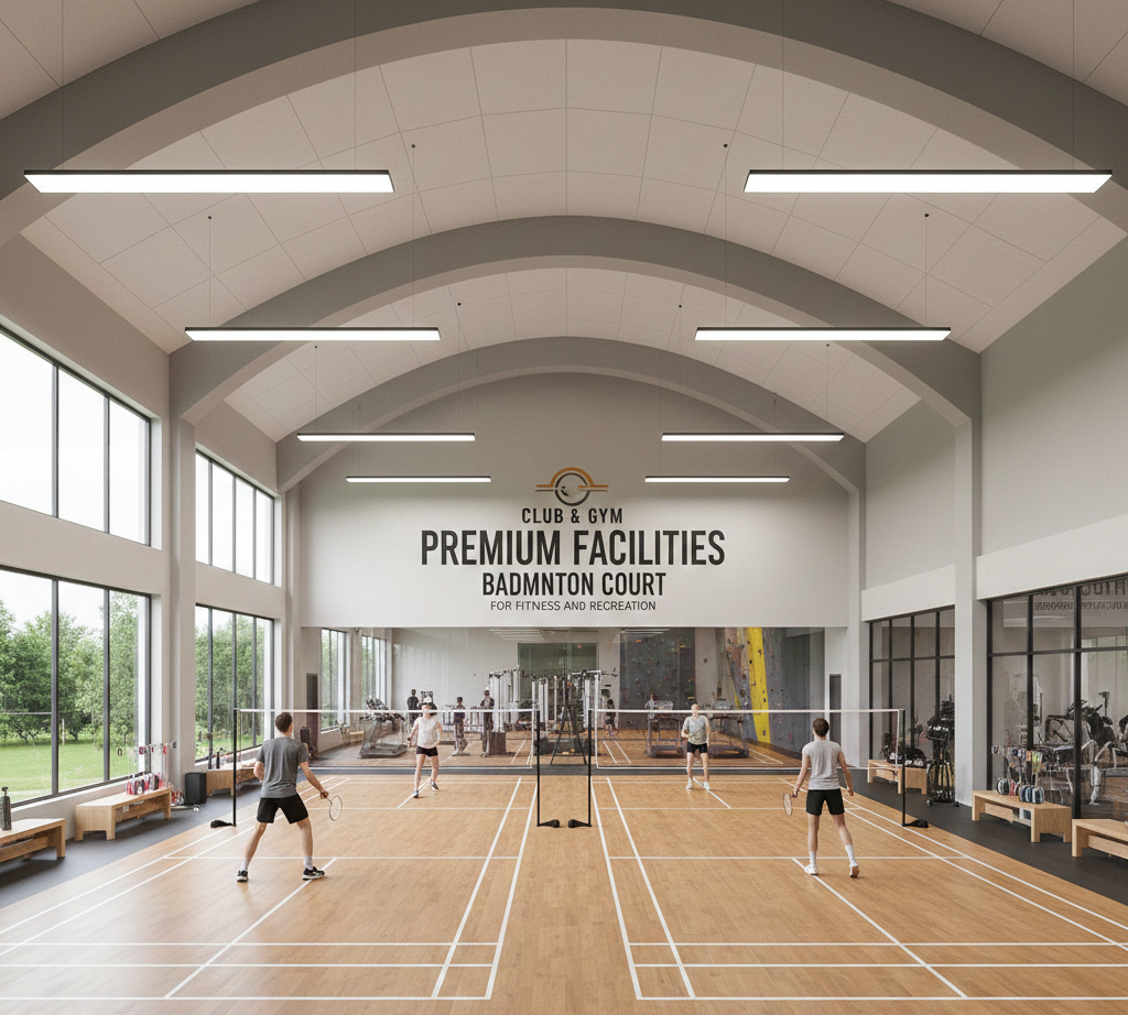 Club and Gym Badminton Court – Premium Facilities for Fitness and Recreation