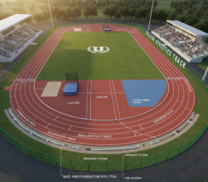 Key Components of a College Athletics Track
