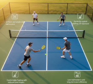 Why the Pickleball Court Surface Is So Important
