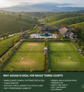 Why Assam Is Ideal for Grass Tennis Courts
