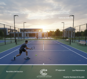 Why Choose Cushioned Acrylic Tennis Court Flooring?