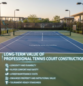 Long-Term Value of Professional Tennis Court Construction