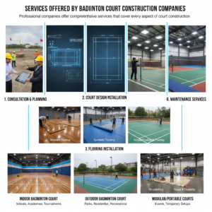 Services Offered by Badminton Court Construction Companies