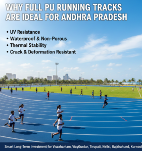 Why Full PU Running Tracks Are Ideal for Andhra Pradesh