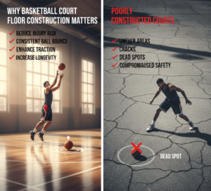 Why Basketball Court Floor Construction Matters
