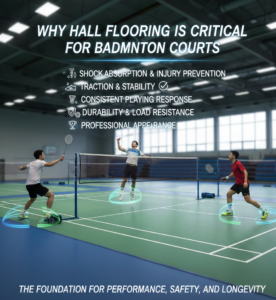 Why Hall Flooring Is Critical for Badminton Courts