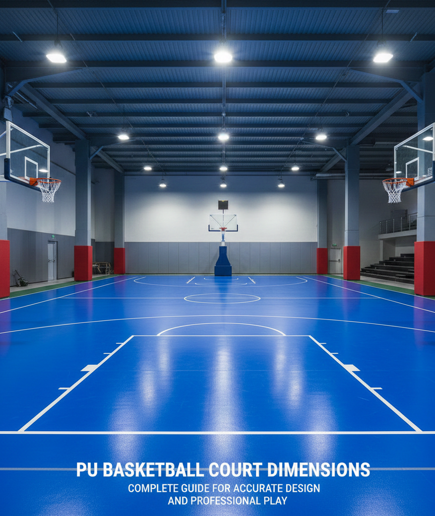 PU Basketball Court Dimensions
