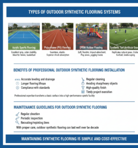 Types of Outdoor Synthetic Flooring Systems