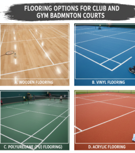 Flooring Options for Club and Gym Badminton Courts