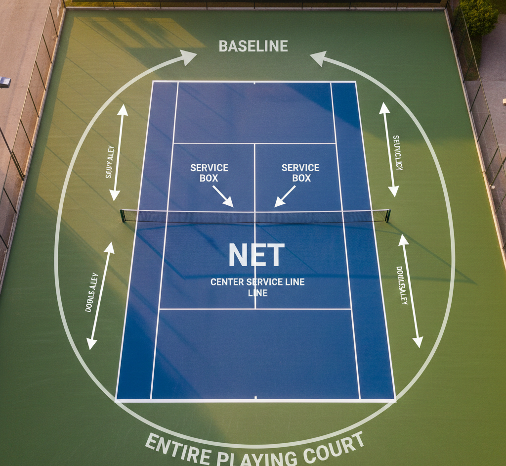 Area of a Tennis Court
