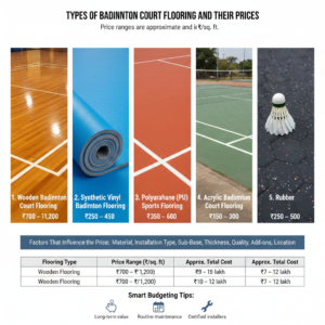 Types of Badminton Court Flooring and Their Prices