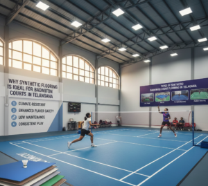 Why Synthetic Flooring is Ideal for Badminton Courts in Telangana