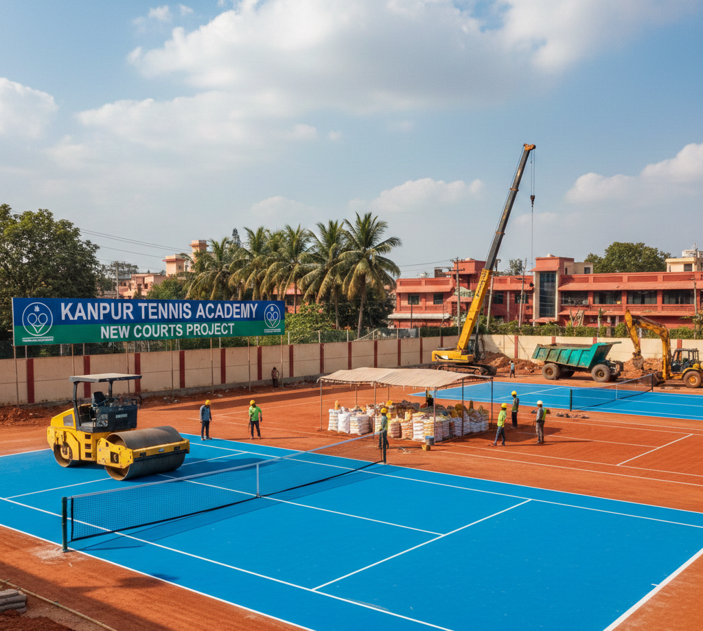 Tennis Court Construction in Kanpur