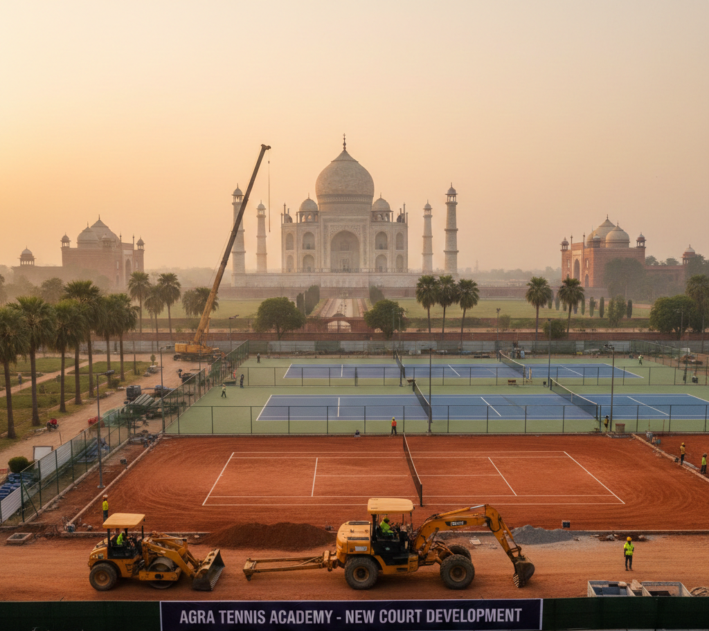 Tennis Court Construction in Agra
