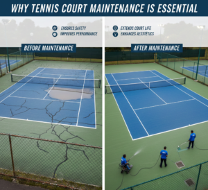 Why Tennis Court Maintenance is Essential