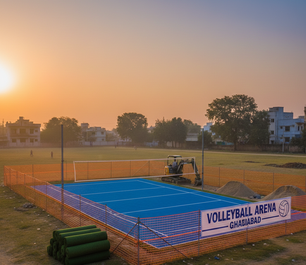 Volleyball Court Construction in Ghaziabad