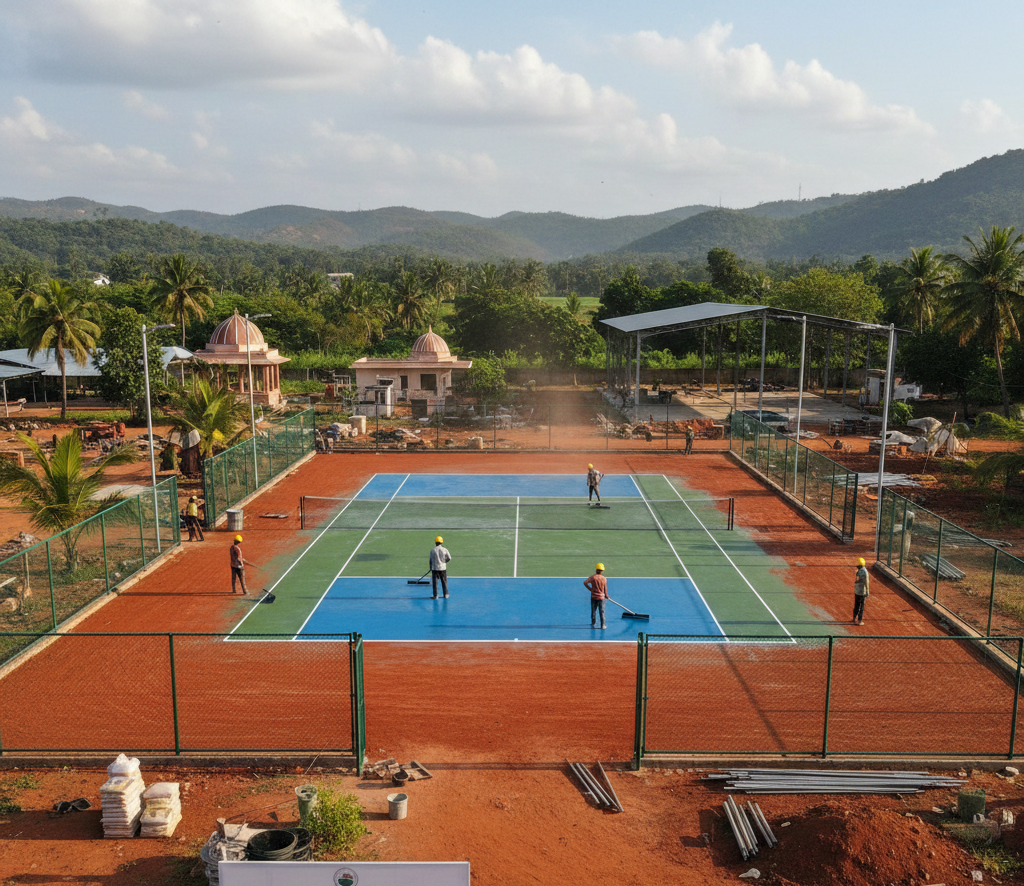 Tennis Court Construction in India