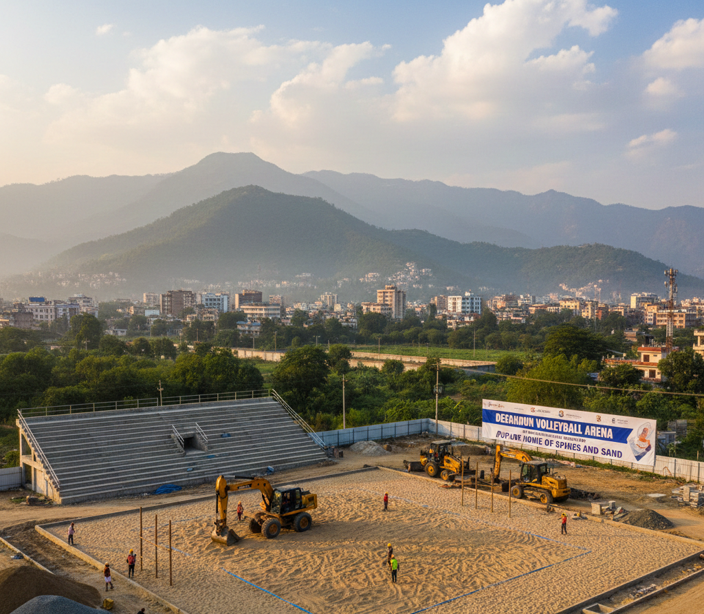 Volleyball Court Construction in Dehradun