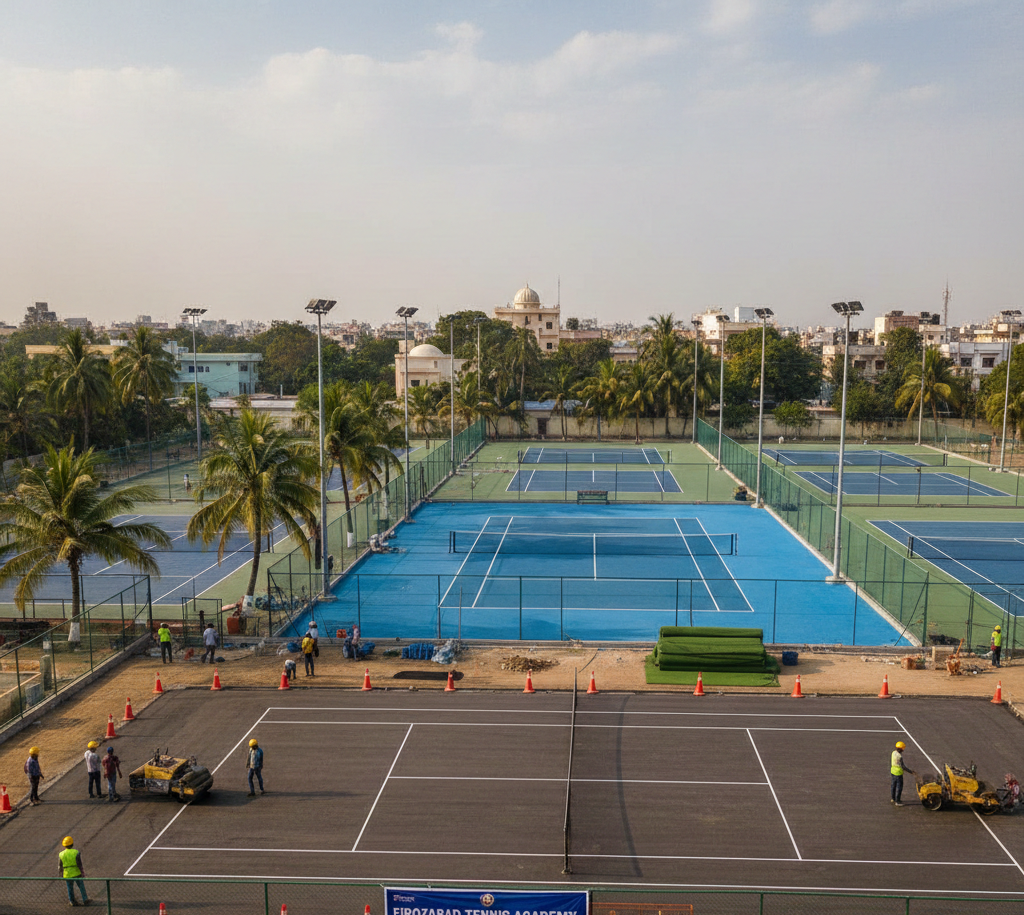 Tennis Court Construction in Firozabad