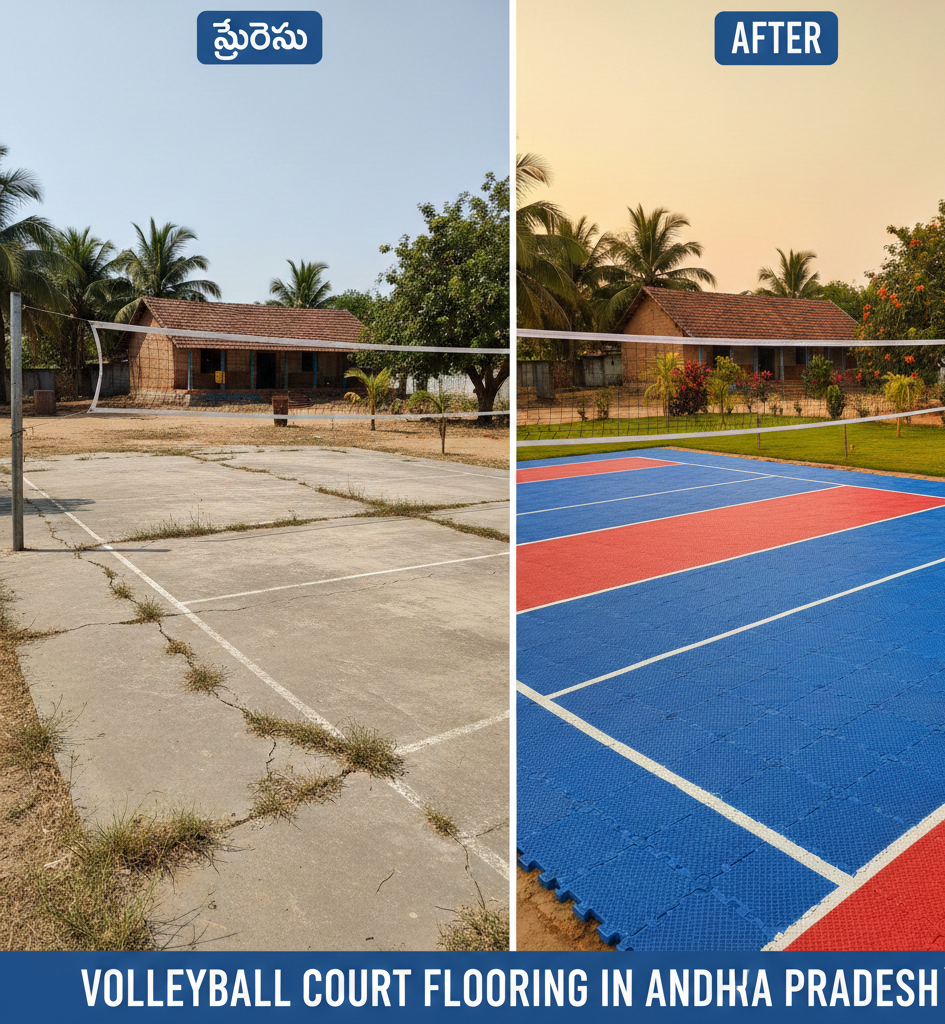 Volleyball Court Flooring in Andhra Pradesh