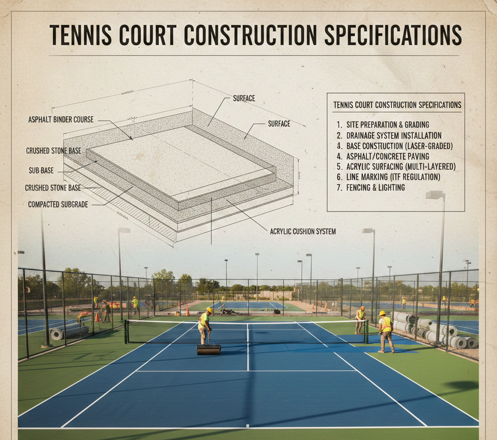 Tennis Court Construction Specifications