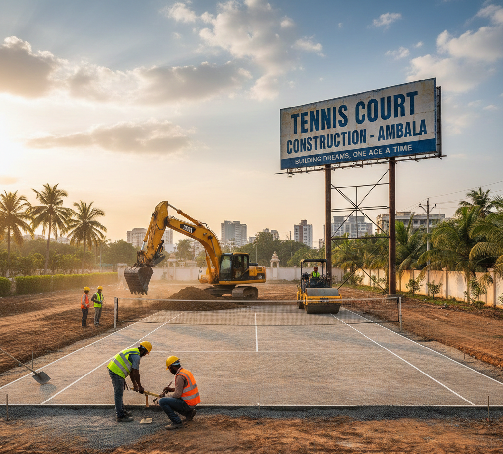 Tennis Court Construction in Ambala