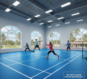 Why Synthetic Flooring is Ideal for Badminton Courts in Tamil Nadu