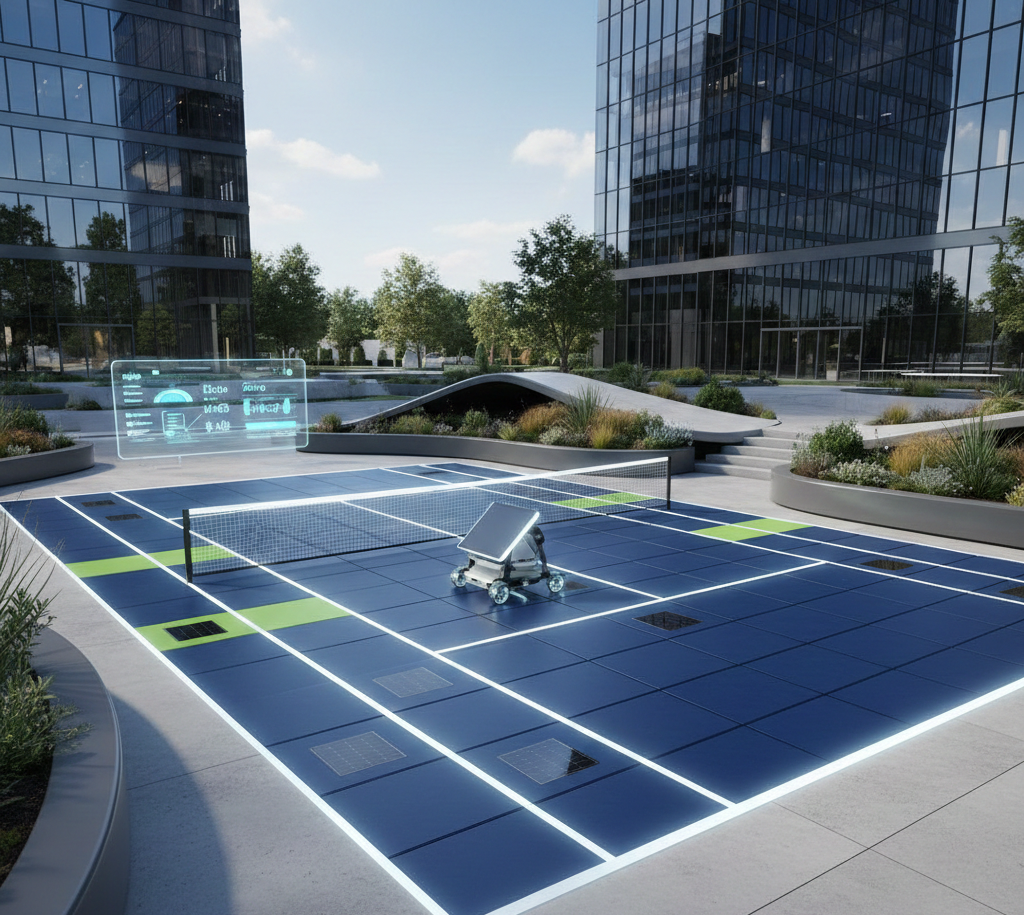 Modular Tiles Tennis Court