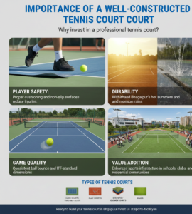 Importance of a Well-Constructed Tennis Court