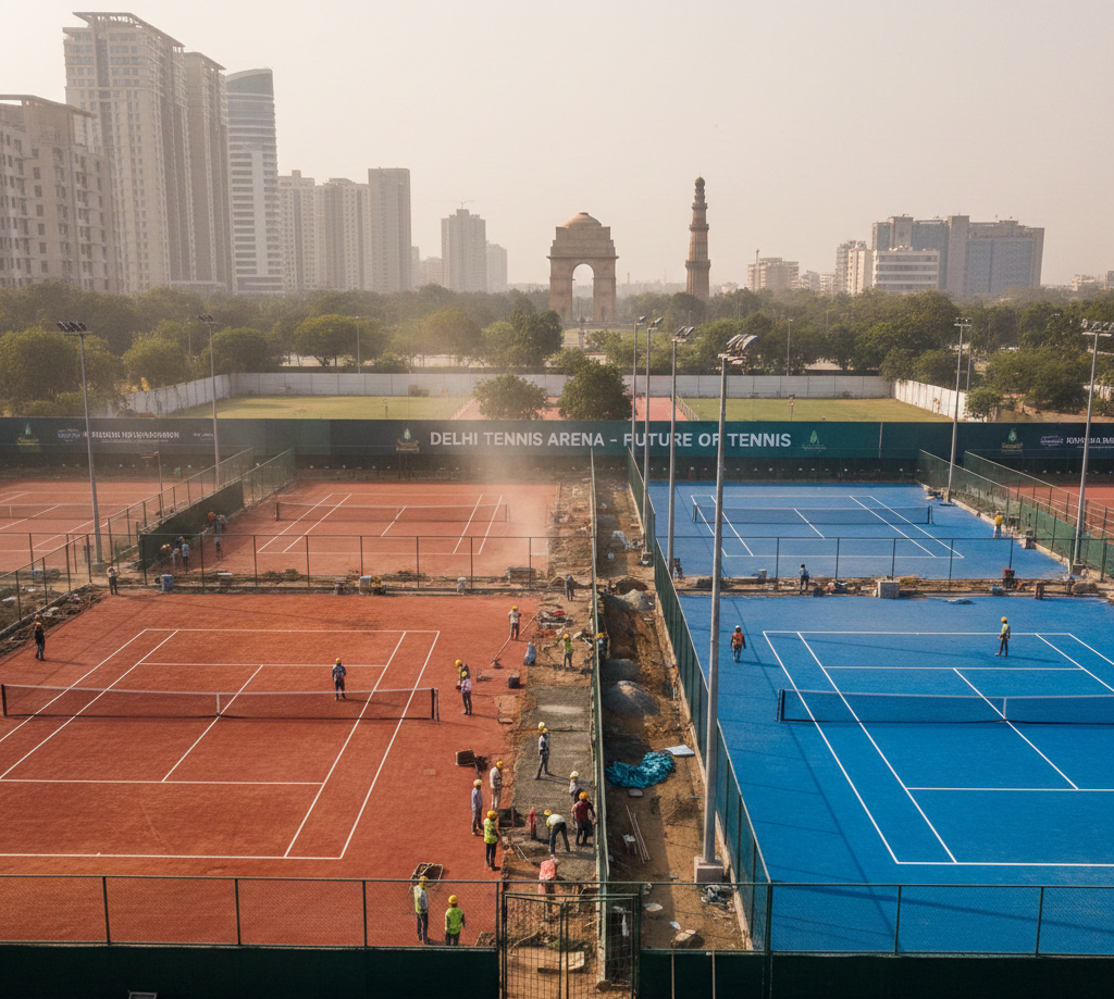 Tennis Court Construction in Delhi