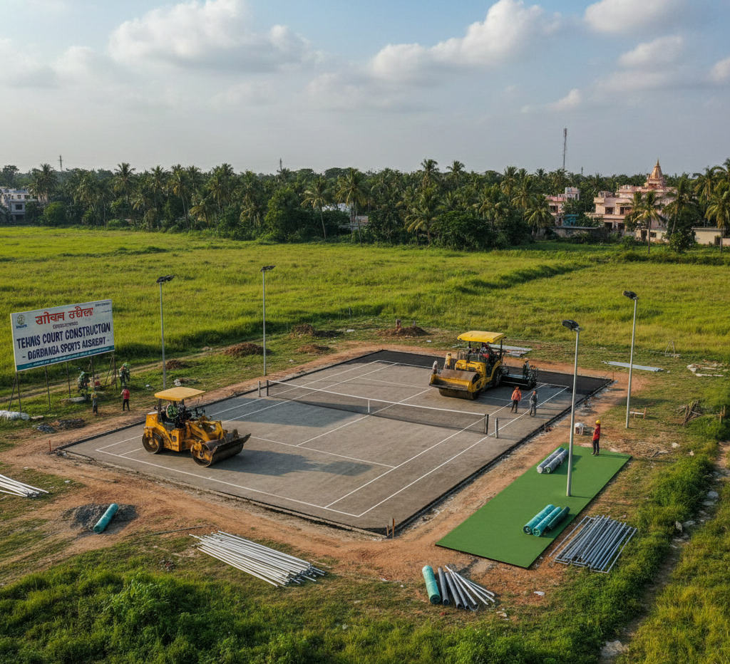 Tennis Court Construction in Darbhanga