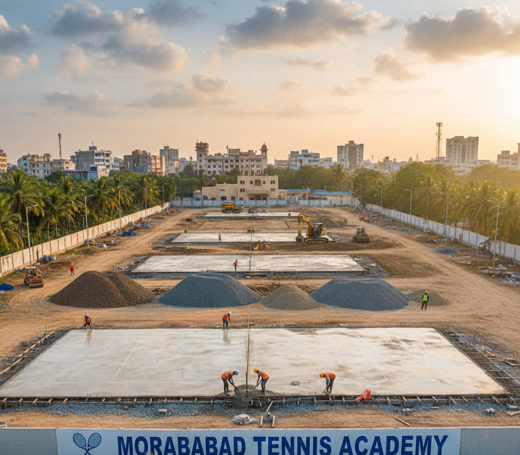 Tennis Court Construction in Moradabad