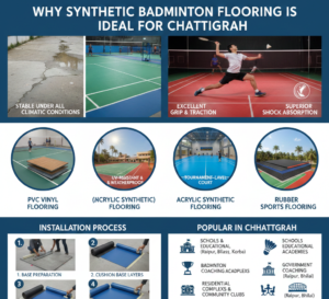 Why Synthetic Badminton Flooring Is Ideal for Chhattisgarh