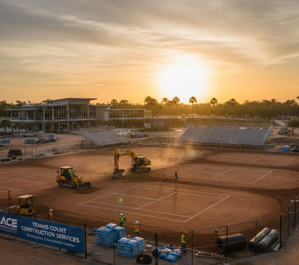 Tennis Court Construction Service