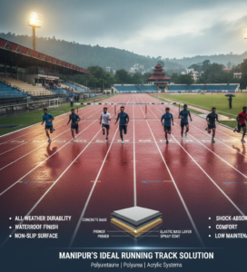 Why Spray-Coated Running Tracks Are Ideal for Manipur