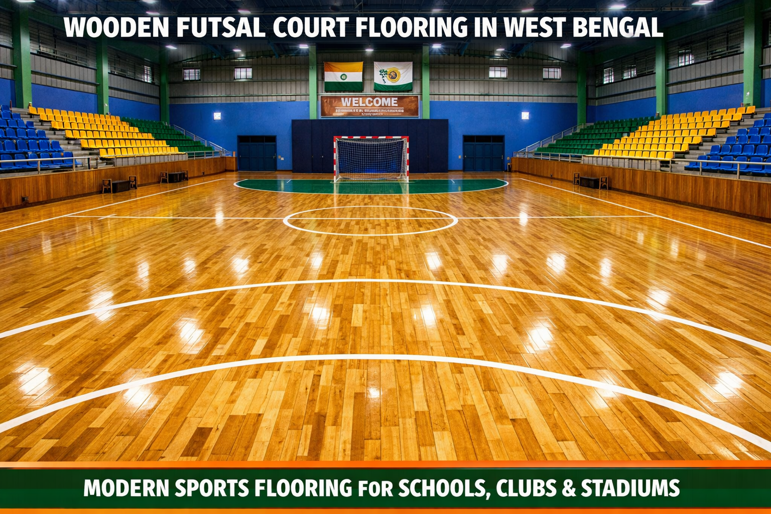 Wooden Futsal Court Flooring in West Bengal
