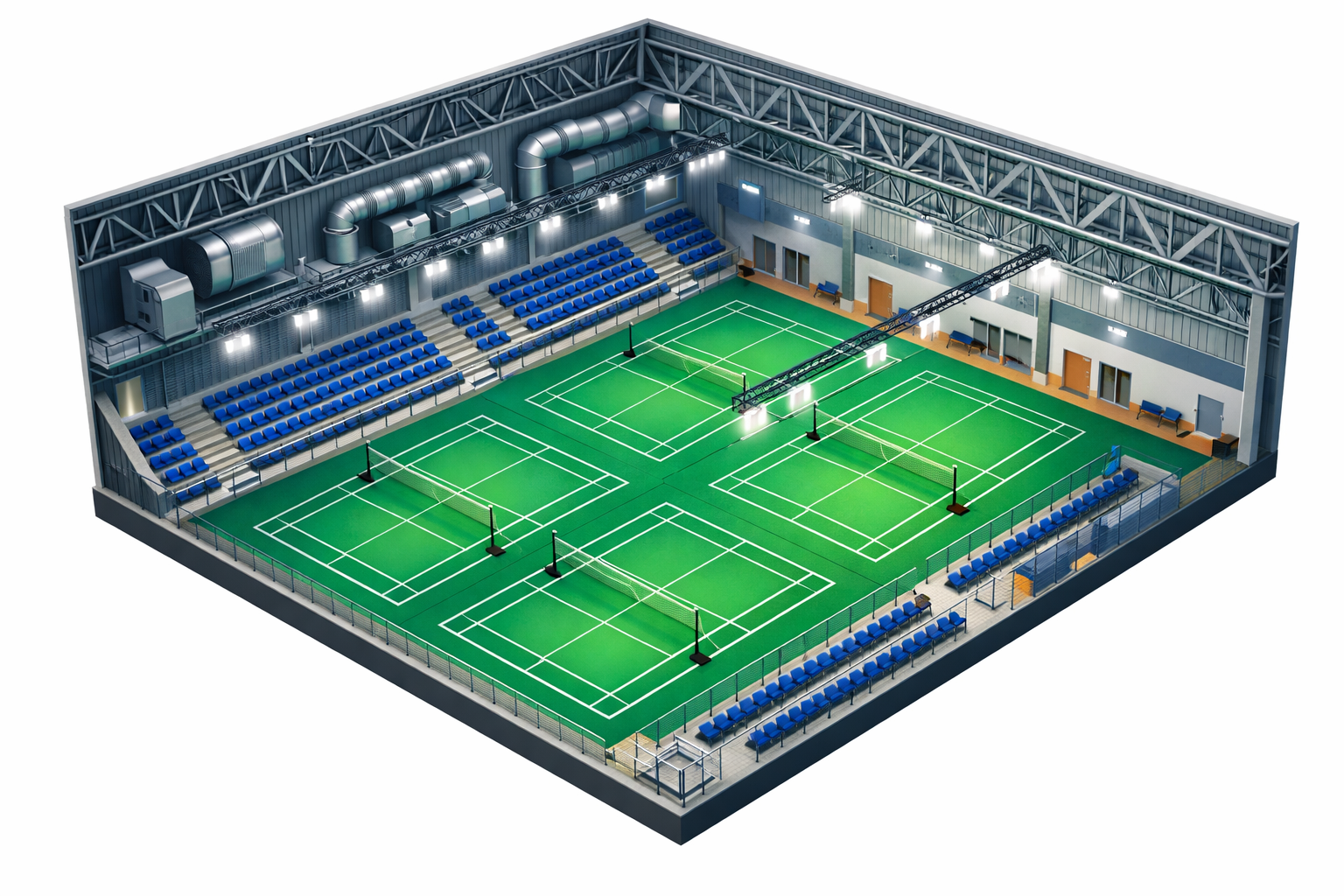 Badminton Court Building Plan