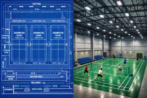What is a Badminton Court Building Plan?
