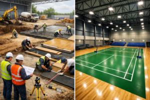 What is Badminton Court Construction?