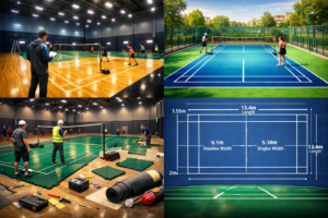 Types of Badminton Courts Constructed by Contractors