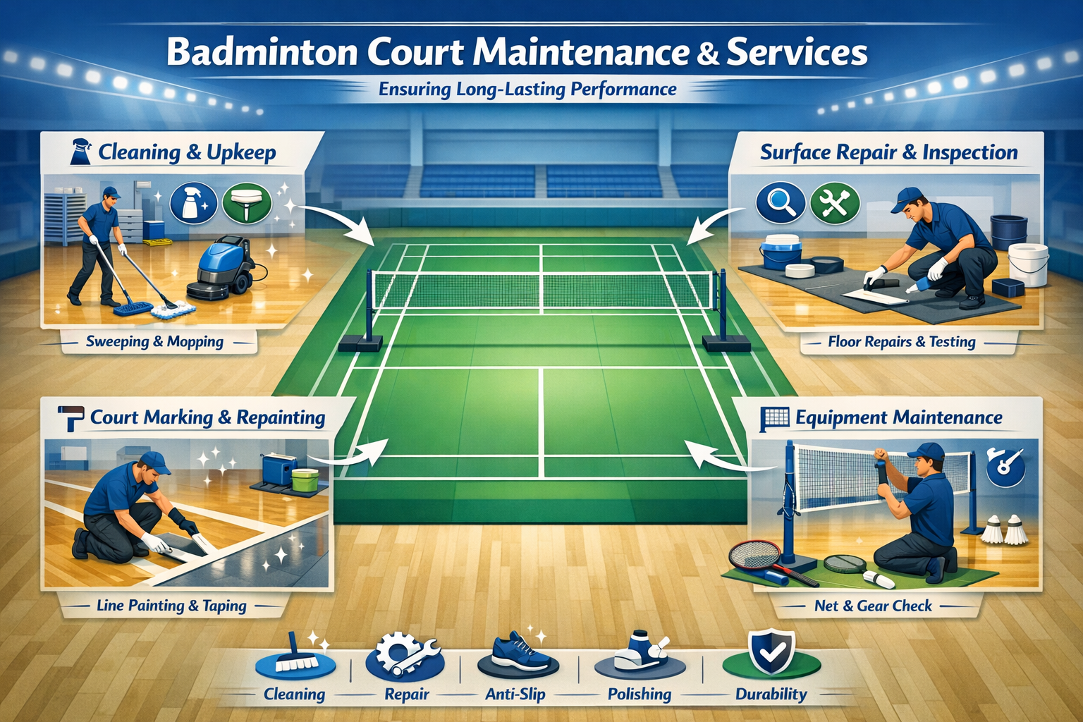 Badminton Court Maintenance & Services