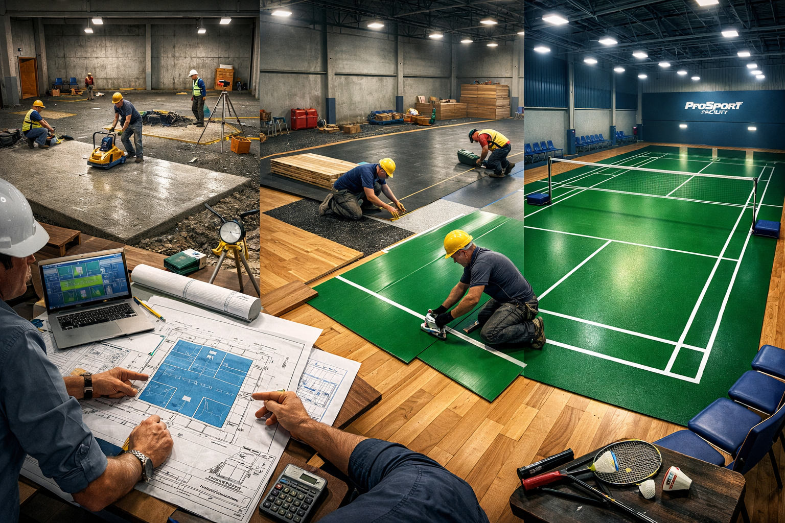 Badminton Court Construction Service