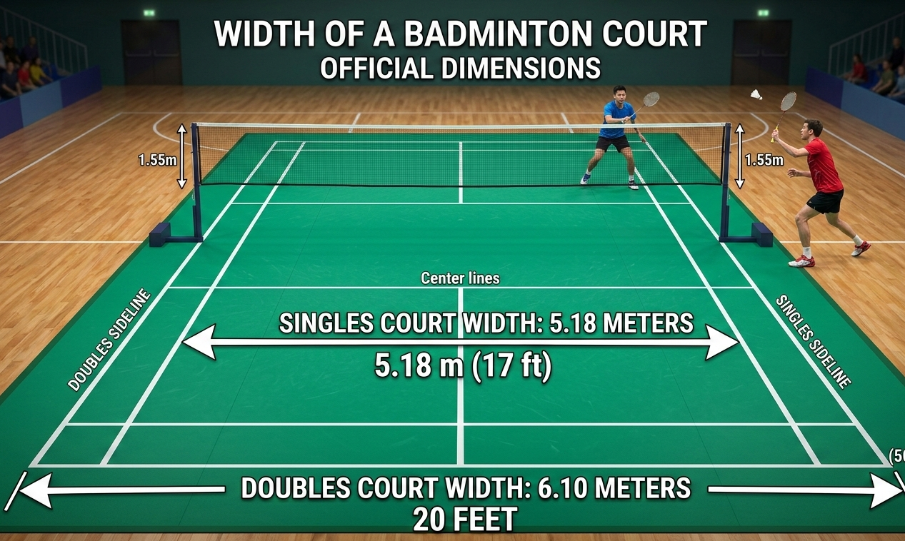 Width of a Badminton Court