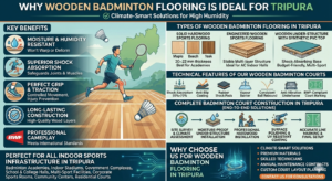 Why Wooden Badminton Flooring Is Ideal for Tripura
