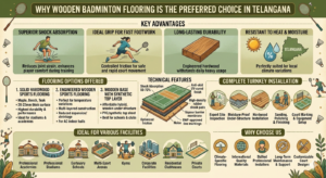 Why Wooden Badminton Flooring Is the Preferred Choice in Telangana